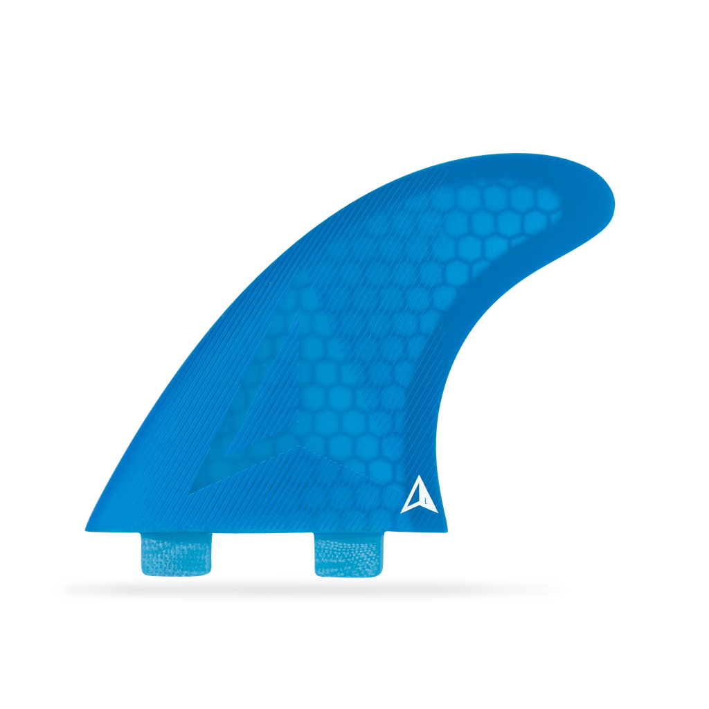 ROAM - All Round Thruster Fin Set  Dual Tab - Blue - Size L