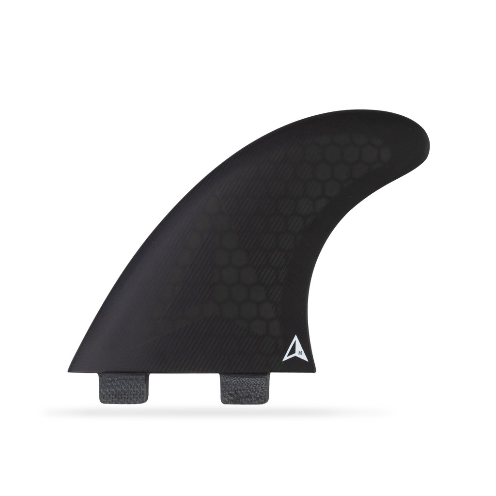 ROAM - All Round Thruster Fin Set  Dual Tab - Black - Size M