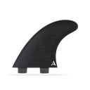 ROAM - All Round Thruster Fin Set  Dual Tab - Black - Size M