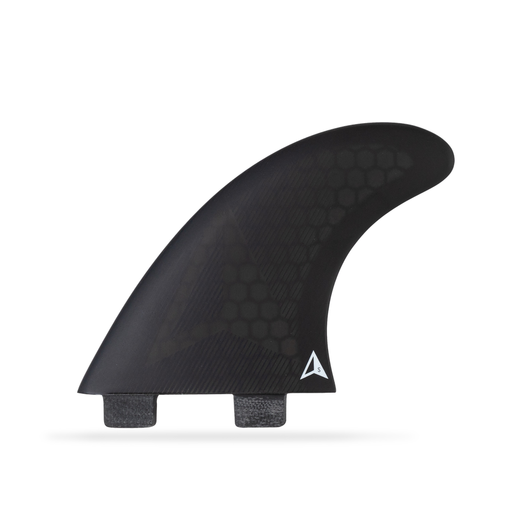 ROAM - All Round Thruster Fin Set  Dual Tab - Black - Size S