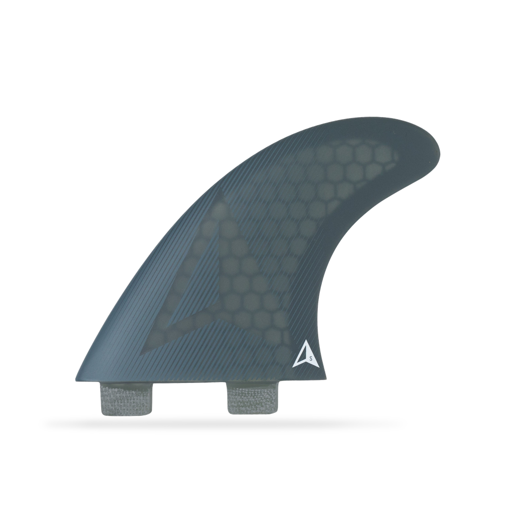 ROAM - All Round Thruster Fin Set  Dual Tab - Smoke - Size S