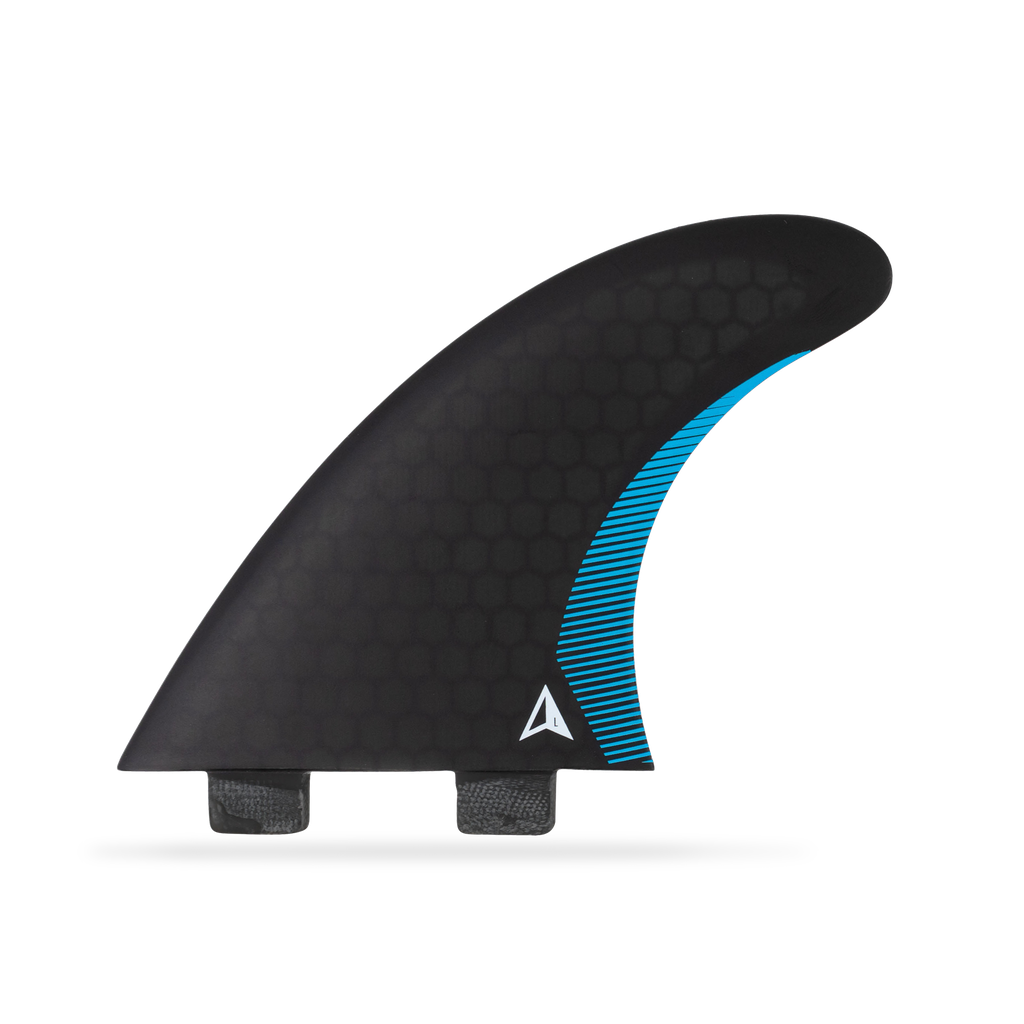 ROAM - Performanced Thruster Fin Set  Dual Tab - Black - Size L