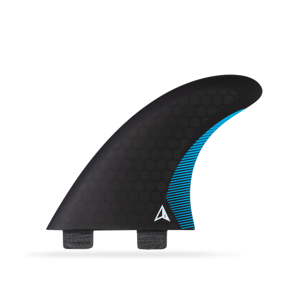 ROAM - Performanced Thruster Fin Set  Dual Tab - Black - Size S