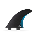 ROAM - Performanced Thruster Fin Set  Dual Tab - Black - Size S