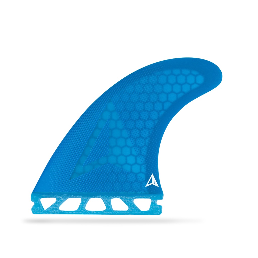 ROAM - All Round Thruster Fin Set  Single Tab - Blue - Size L