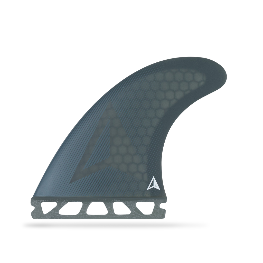 ROAM - All Round Thruster Fin Set  Single Tab - Smoke - Size L