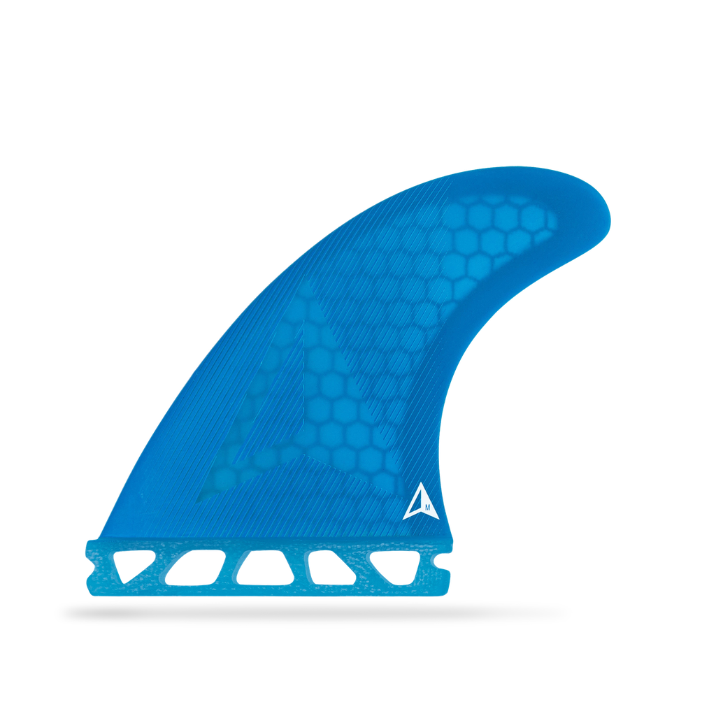 ROAM - All Round Thruster Fin Set  Single Tab - Blue - Size M