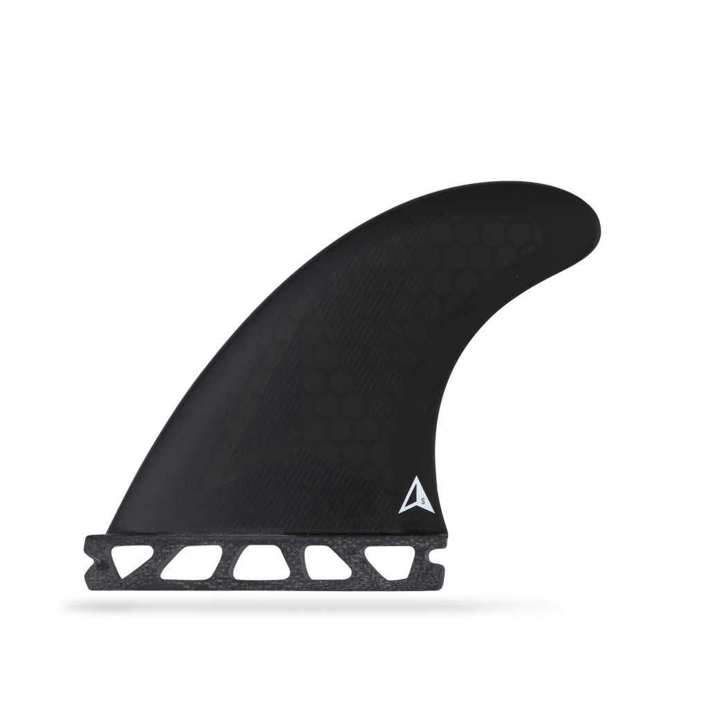 ROAM - All Round Thruster Fin Set  Single Tab - Black - Size S