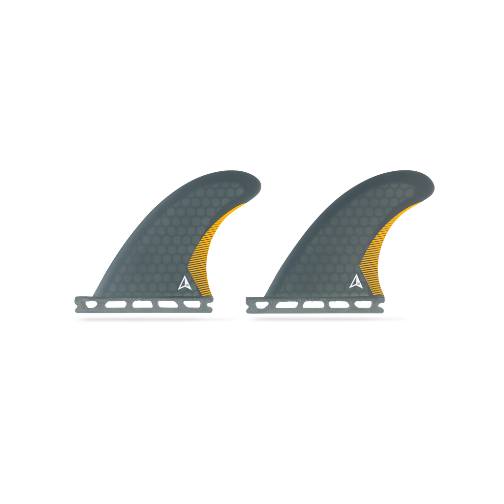 ROAM - Quad Rear Fin Set  Single Tab - Smoke - Size M