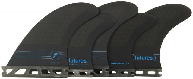 Futures - F4 Legacy 5-Fin V2 (S) - Honeycomb - Smoke/Blue