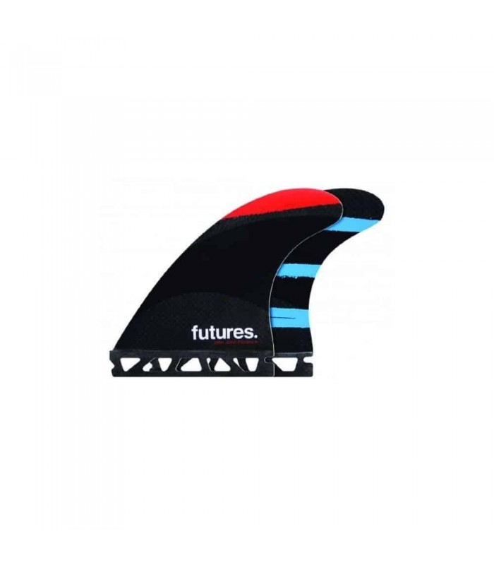 Futures - John John Florence (S) - Techflex - Red/Orange/Teal