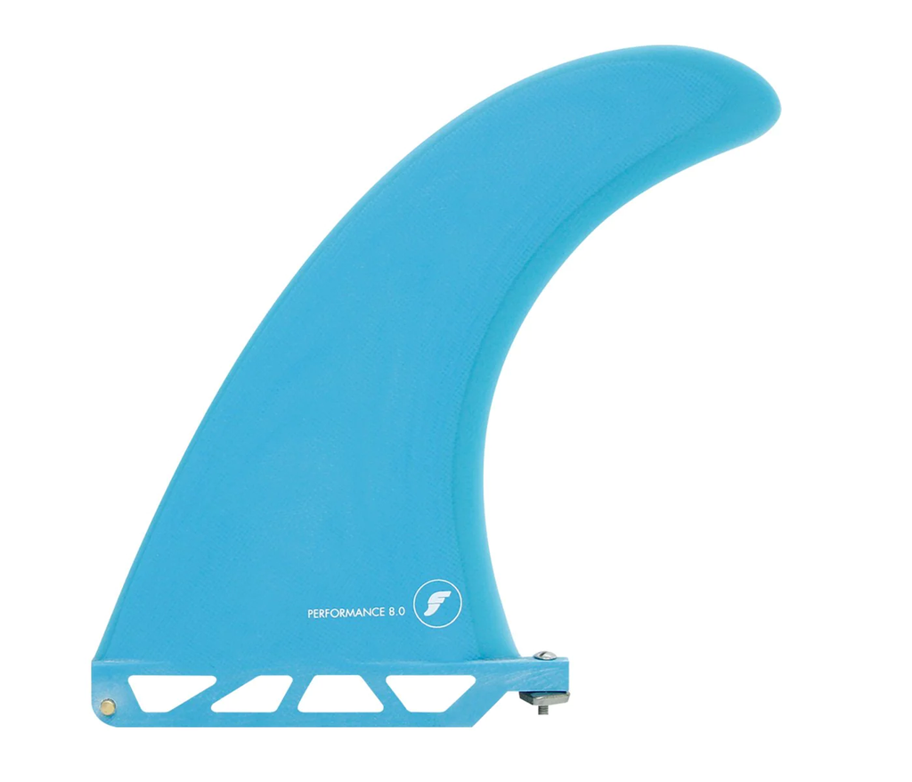 Futures - Performance 8.0" Single Fin (M) - Fiberglass - Transparent Teal