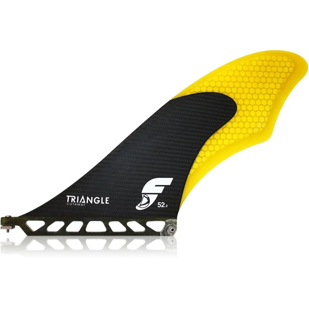 Futures - Triangle Cutaway SUP Fin (M) - Carbon/Yellow