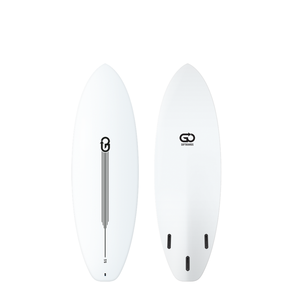 GO Softboard 5'6 - Surf Range - White 