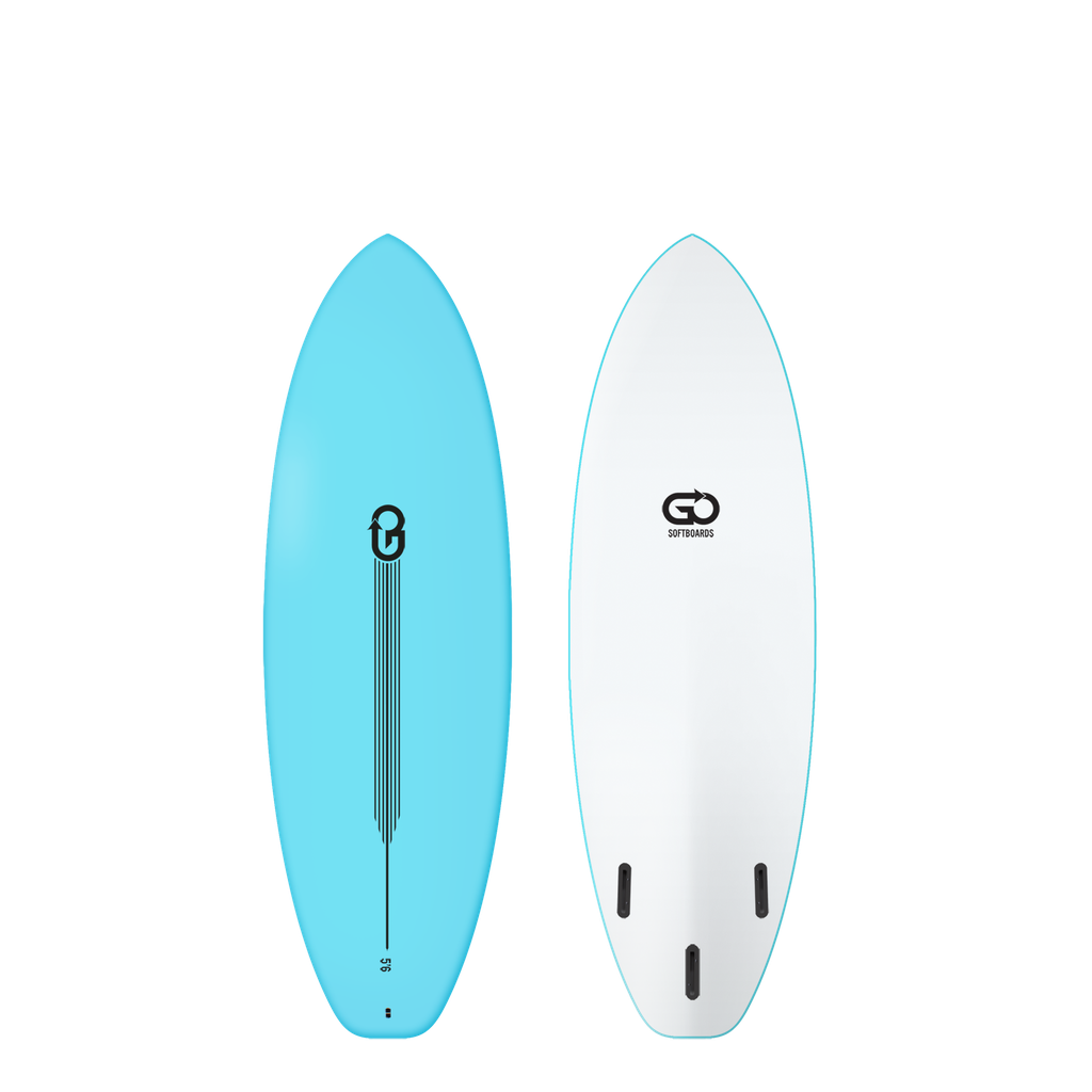 GO Softboard 5'6 - Surf Range - Light Blue 