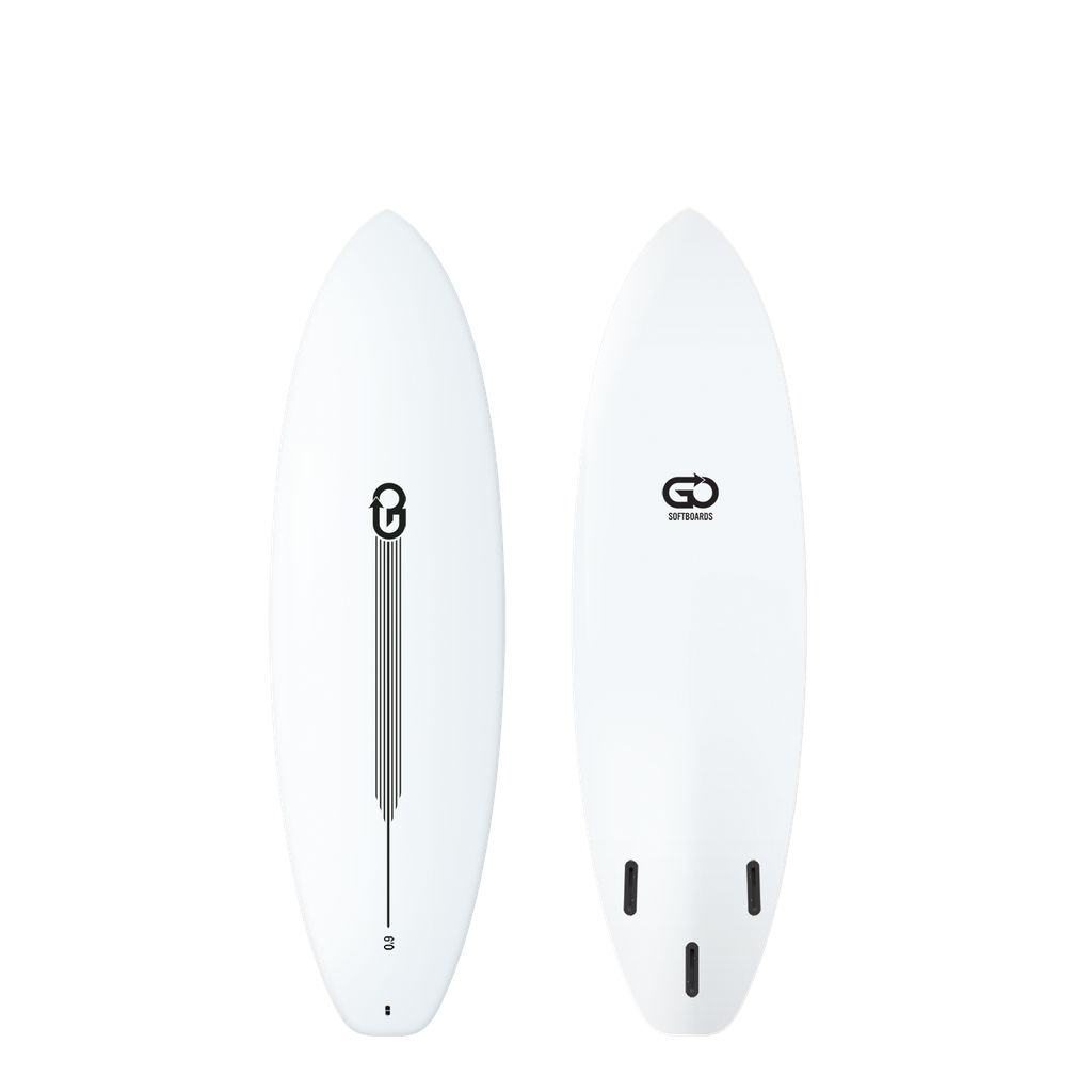 GO Softboard 6'0 - Surf Range - White 