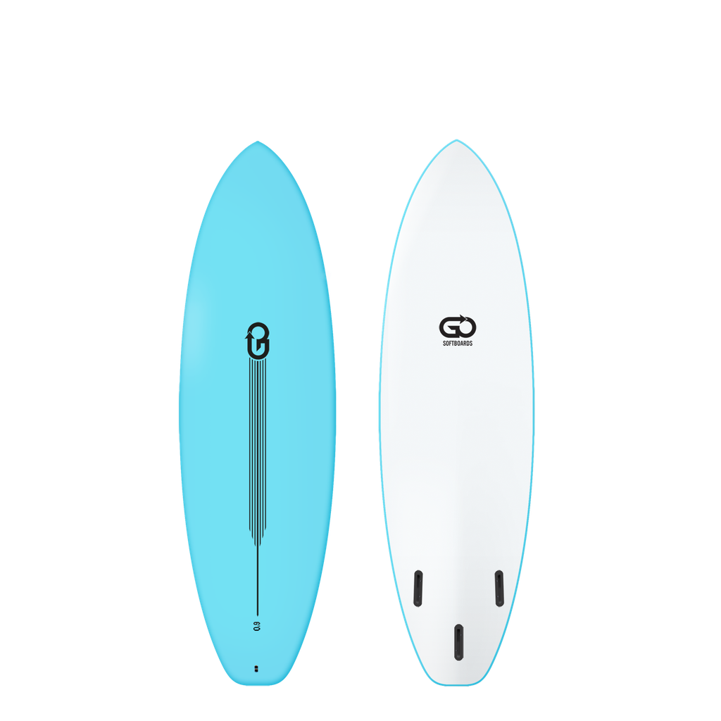 GO Softboard 6'0 - Surf Range - Light Blue 