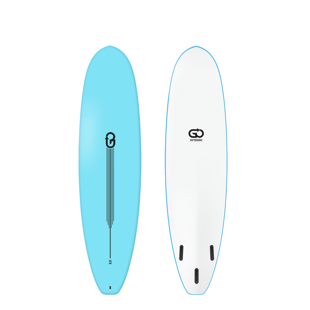 GO Softboard 6'8 - Surf Range - Light Blue 