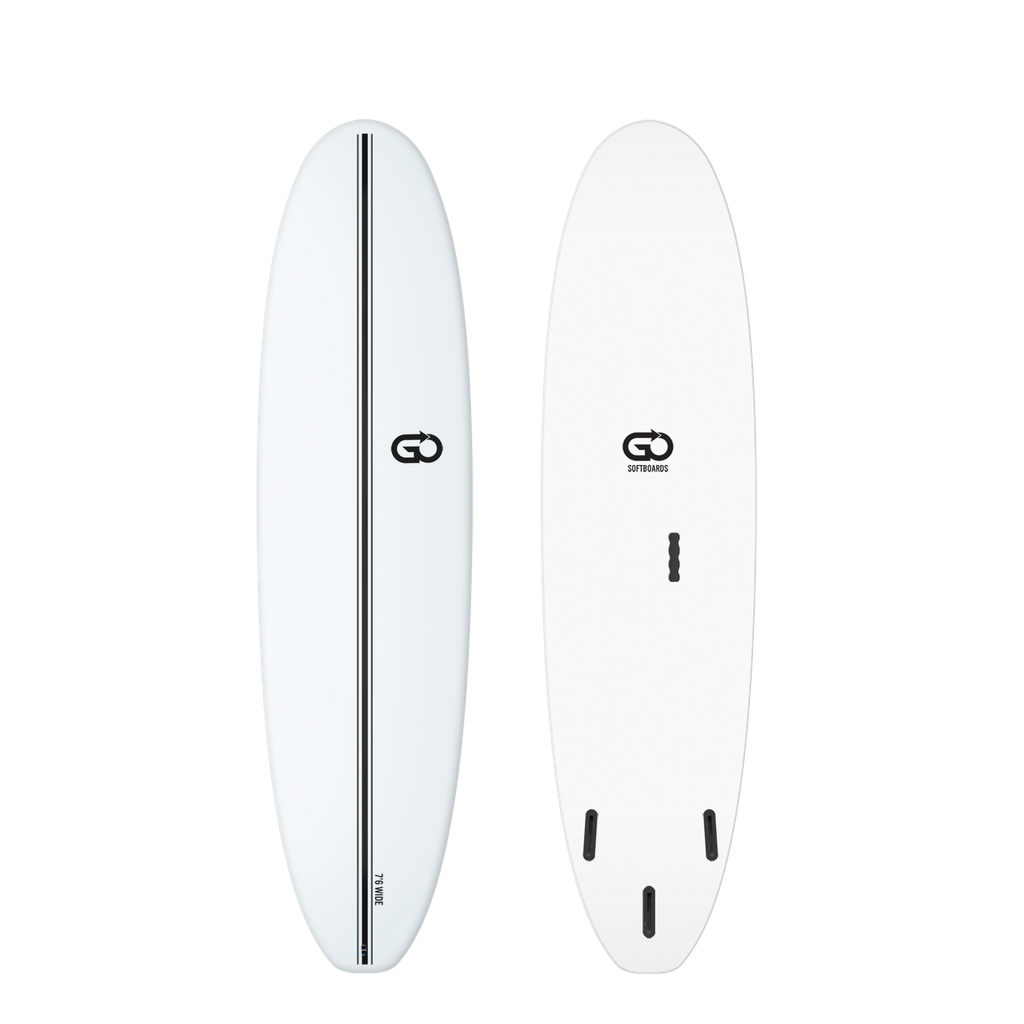 GO Softboard 7'6 - Surf Wide - White 