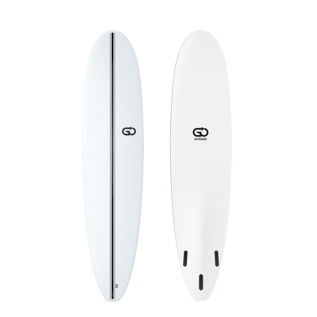 GO Softboard 8'0 - Surf Range - White 