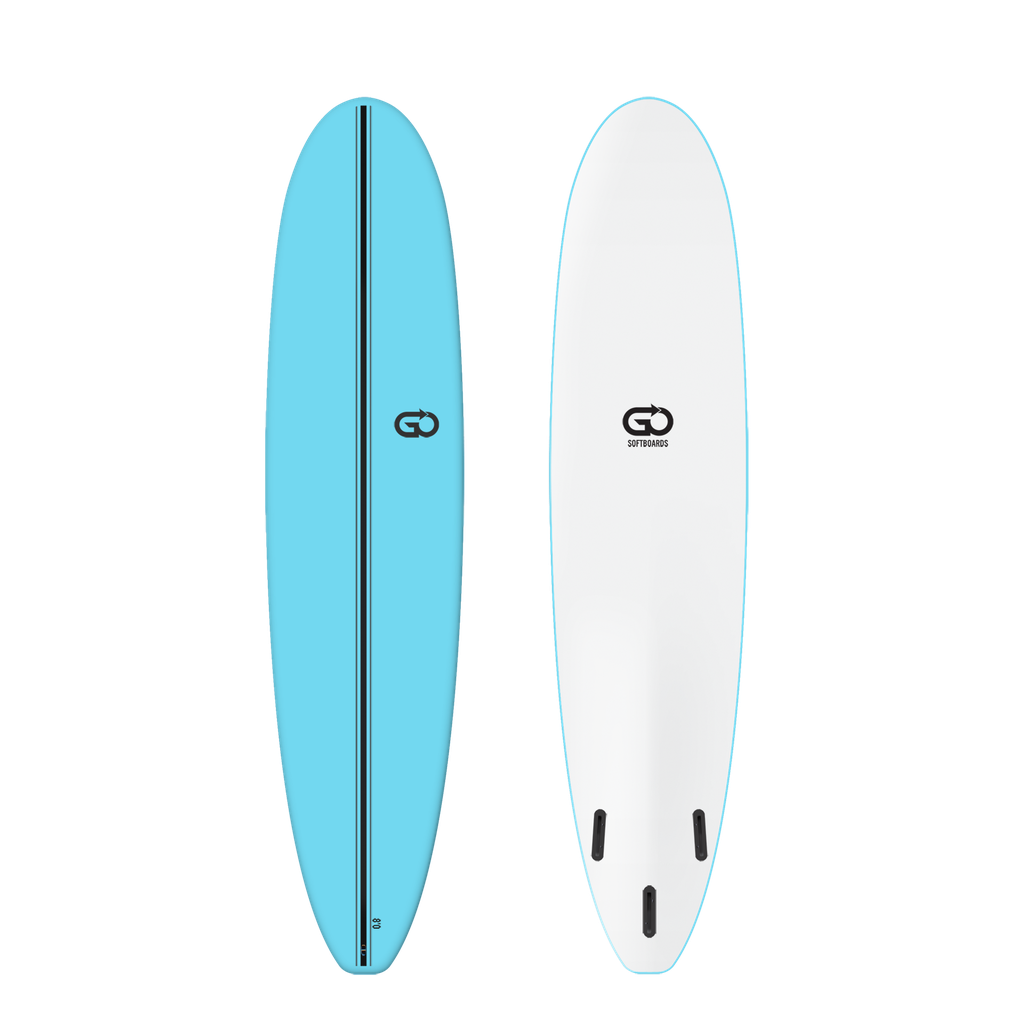 GO Softboard 8'0 - Surf Range - Light Blue 