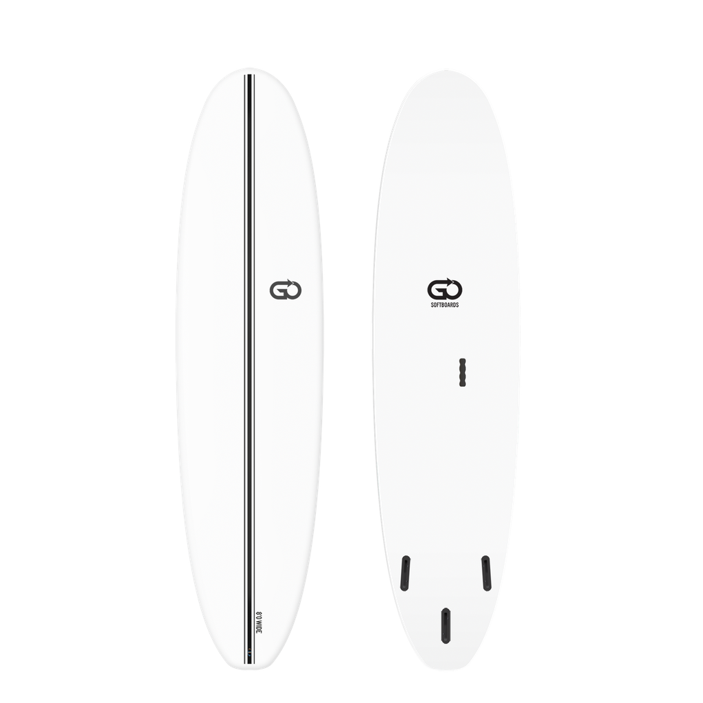 GO Softboard 8'0 - Surf Wide - White 