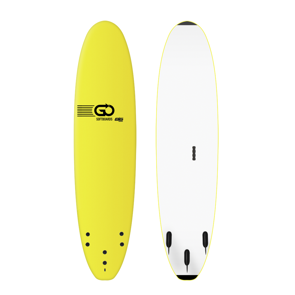 GO Softboard 8'6 - School Wide - Yellow 