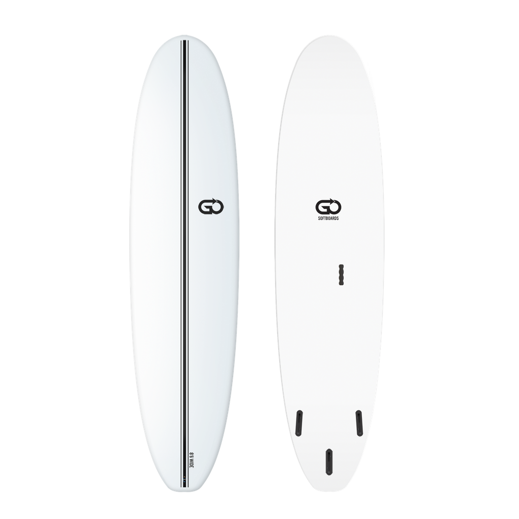 GO Softboard 8'6 - Surf Wide - White 