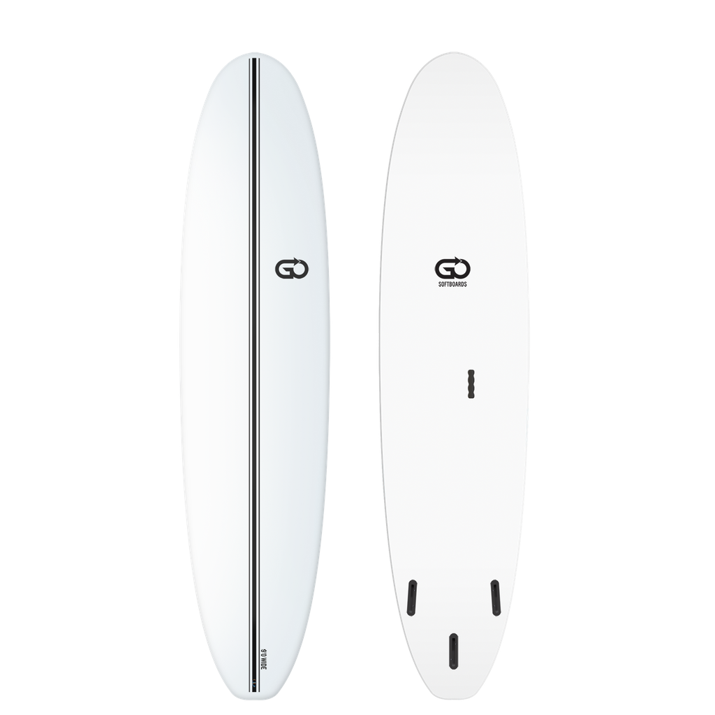 GO Softboard 9'0 - Surf Wide - White 