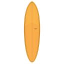 torq TET 6´8 - Funboard - Orange + Pattern 