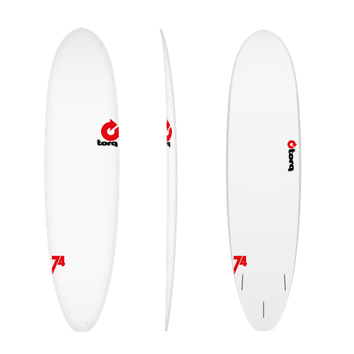 torq TET 7´4 - Funboard V+ - Rental - White 