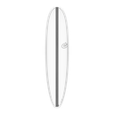 torq TET 8´0 - Longboard - White + Carbon Strip 