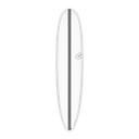 torq TET 8´6 - Longboard - White + Carbon Strip 