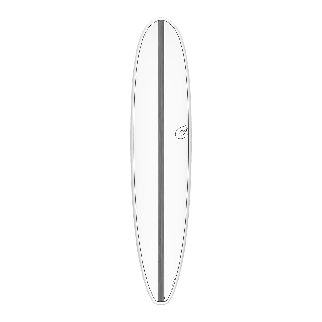 torq TET 9´0 - Longboard - White + Carbon Strip 