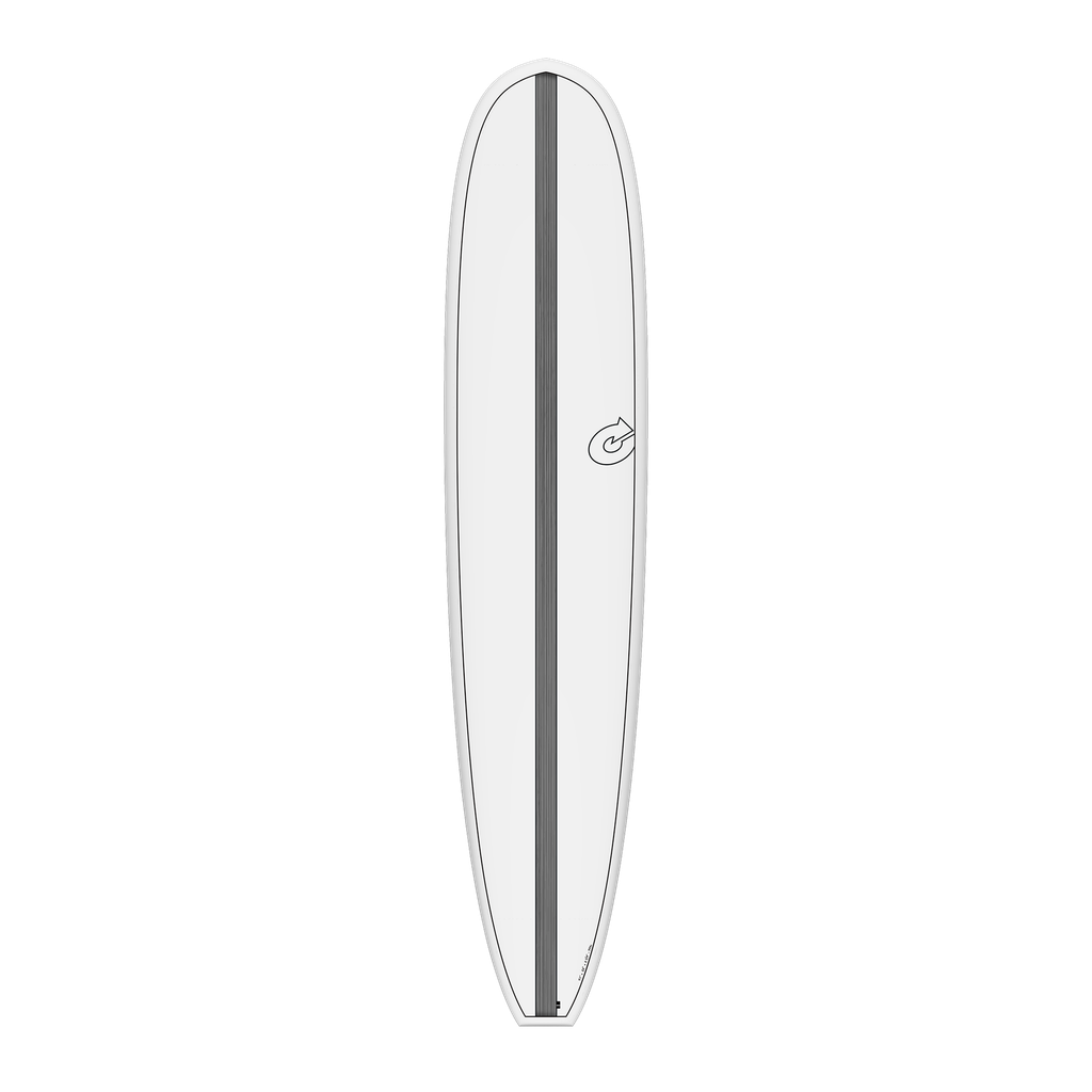 torq TET 9´1 - Longboard - White + Carbon Strip 