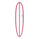 torq TET 8´2 - Funboard V+ - White + Carbon Strip + Red Rails