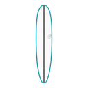 torq TET 9´0 - Longboard - White + Carbon Strip + Teal Rails