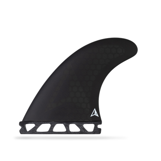 [RO-F-U-A-AR-L-BK] ROAM - All Round Thruster Fin Set  Single Tab - Black - Size L