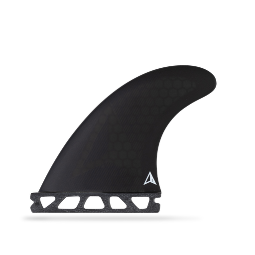 [RO-F-U-A-AR-S-BK] ROAM - All Round Thruster Fin Set  Single Tab - Black - Size S