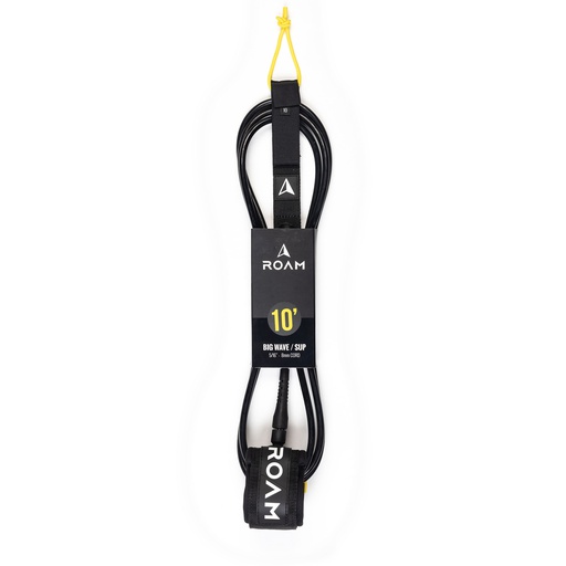 [RO-L-A-BW-10-BK] ROAM - 10'  Big Wave/SUP Leash - Black