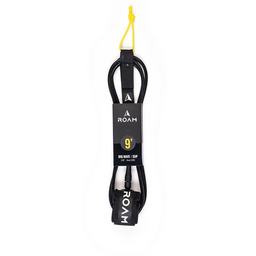 [RO-L-A-BW-9-BK] ROAM - 9'  Big Wave/SUP Leash - Black