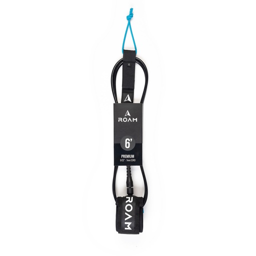 [RO-L-A-PR-6-BK] ROAM - 6' Premium Leash - Black