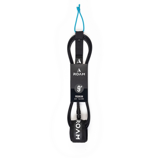 [RO-L-A-PR-9-BK] ROAM - 9' Premium Leash - Black