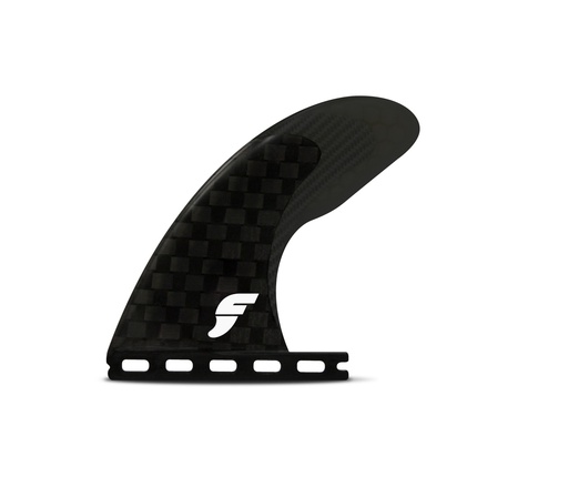 [1401-430-02] Futures - Solus Hatchet Single Fin - Honeycomb w/ carbon and texalium - Smoke/Carbon