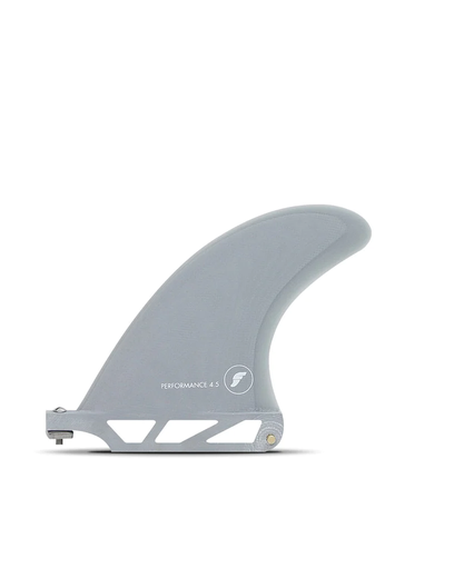 [8181-250-12] Futures - Performance 4.5" Single Fin (XS) - Fiberglass - Transparent Grey