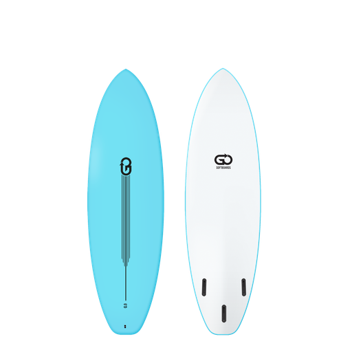 [GO-B-0600-C] GO Softboard 6'0 - Surf Range - Light Blue 