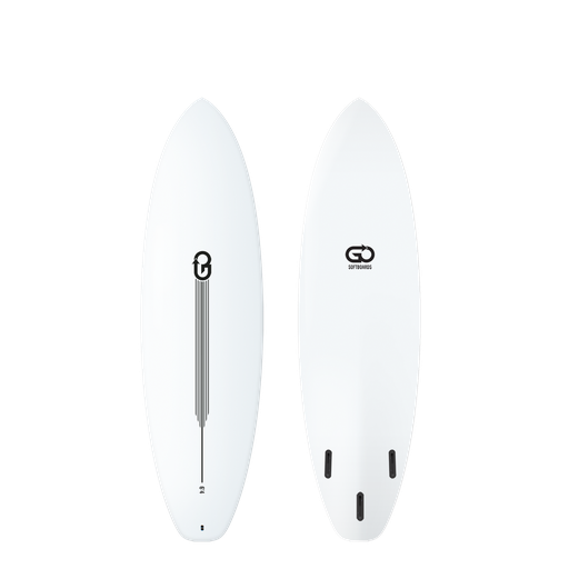 [GO-B-0604] GO Softboard 6'4 - Surf Range - White 
