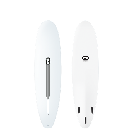 [GO-B-0608] GO Softboard 6'8 - Surf Range - White 