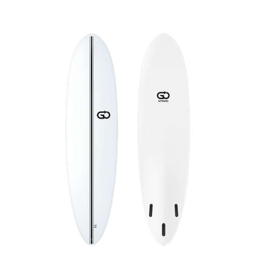 [GO-B-0702] GO Softboard 7'2 - Surf Range - White 