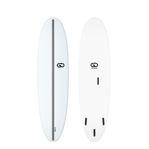 [GO-B-0706-WB-S] GO Softboard 7'6 - Surf Wide - White 